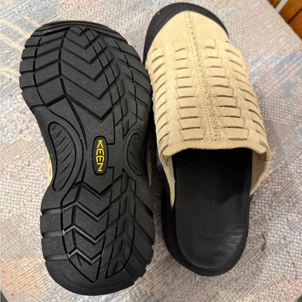 Keen Huarache Suede Woven Slip-On Mules Clogs *RARE* - Women’s 8 - Picture 5 of 5
